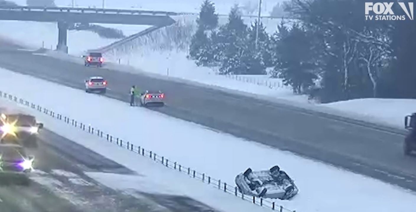Icy Minnesota roads: Vehicles slipping, sliding all over