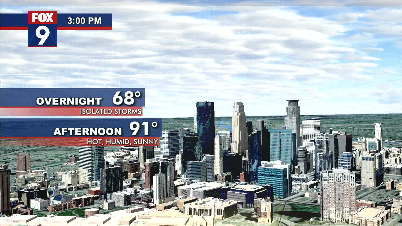 Hot, humid and sunny weekend ahead