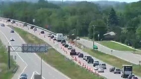 Zipper merge crash in Coon Rapids