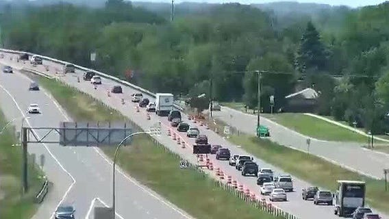 Zipper merge crash in Coon Rapids