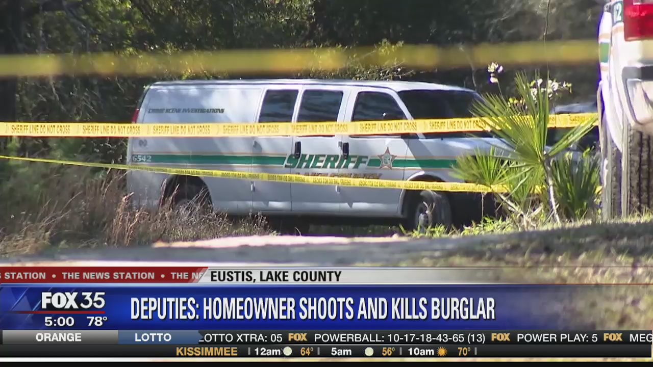 Homeowner fatally shoots suspect during Eustis burglary