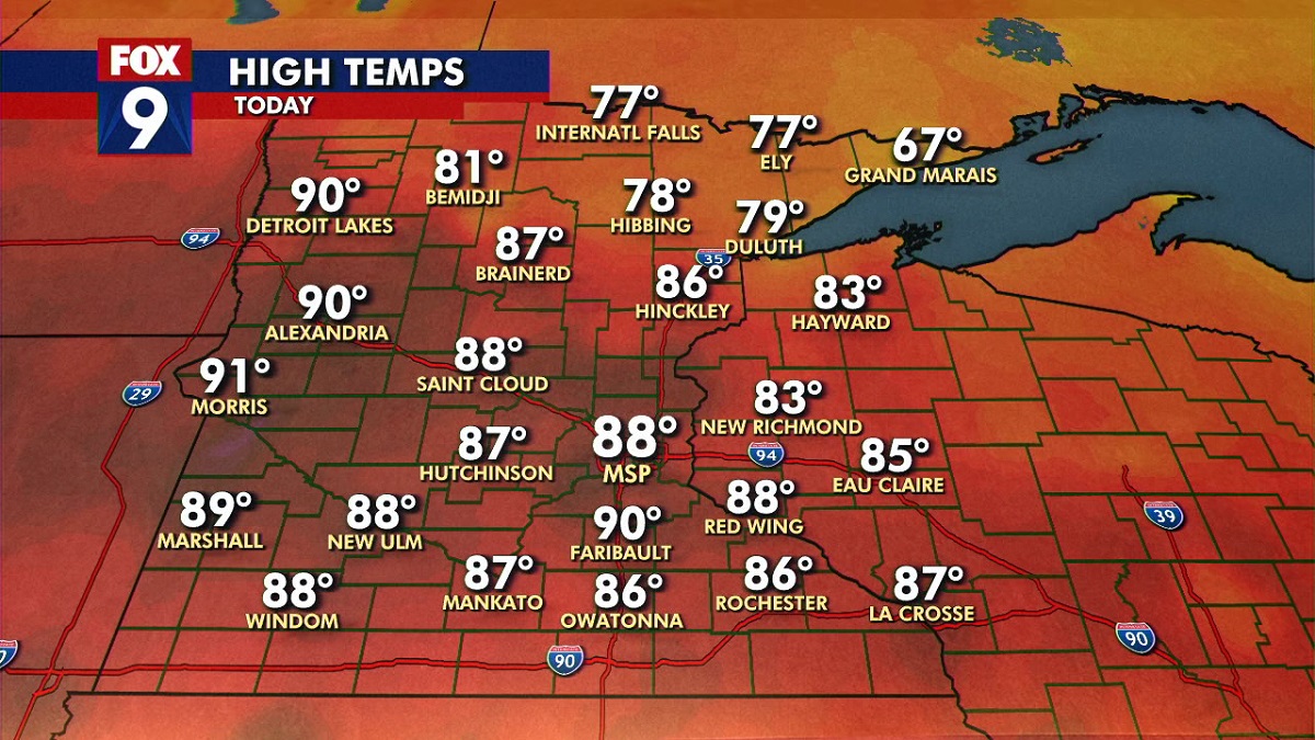 Minnesota weather: Storms and hot weather ahead