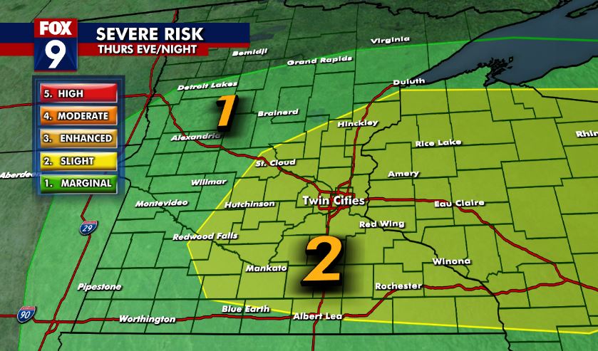 MN weather: Strong storms possible Thursday | FOX 9 Minneapolis-St. Paul