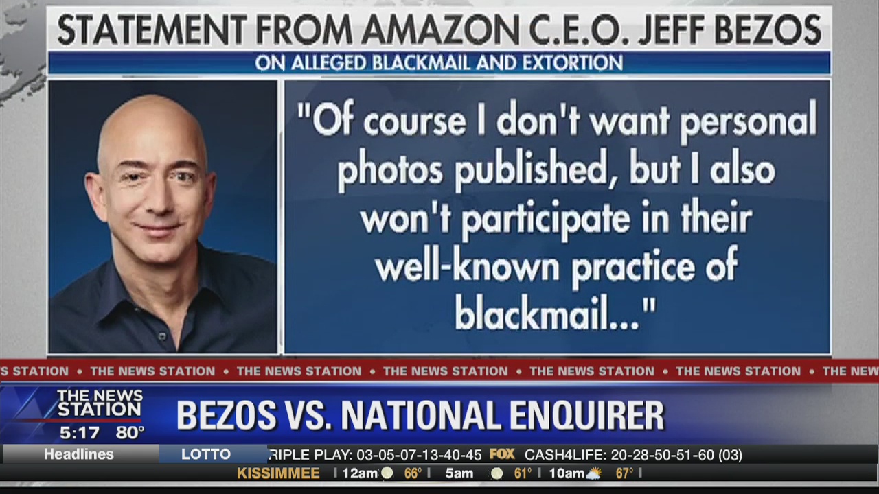Bezos turns table on National Enquirer