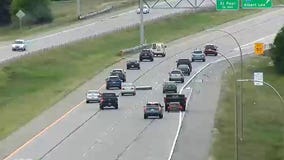 Drivers dodge mattress in the road