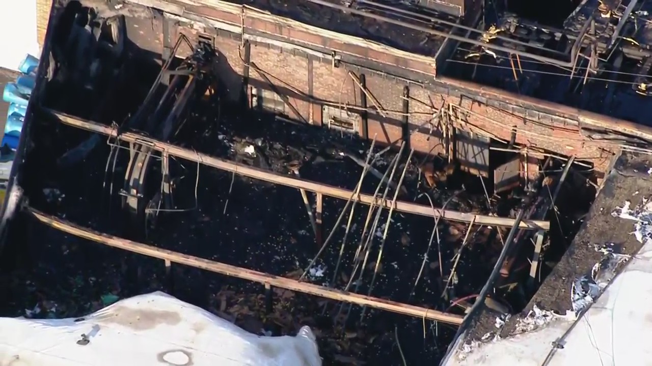 Hastings Co-Op Creamery fire aftermath aerials