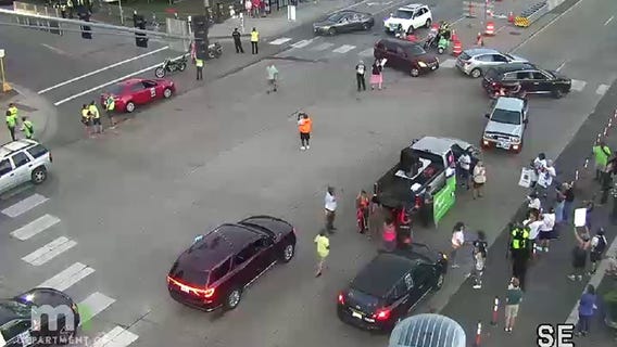 Protest blocks traffic out MN State Fair gates