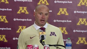 Gophers P.J. Fleck reacts to 35-24 win over Louisiana
