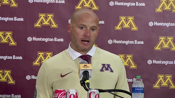 Gophers P.J. Fleck reacts to 35-24 win over Louisiana