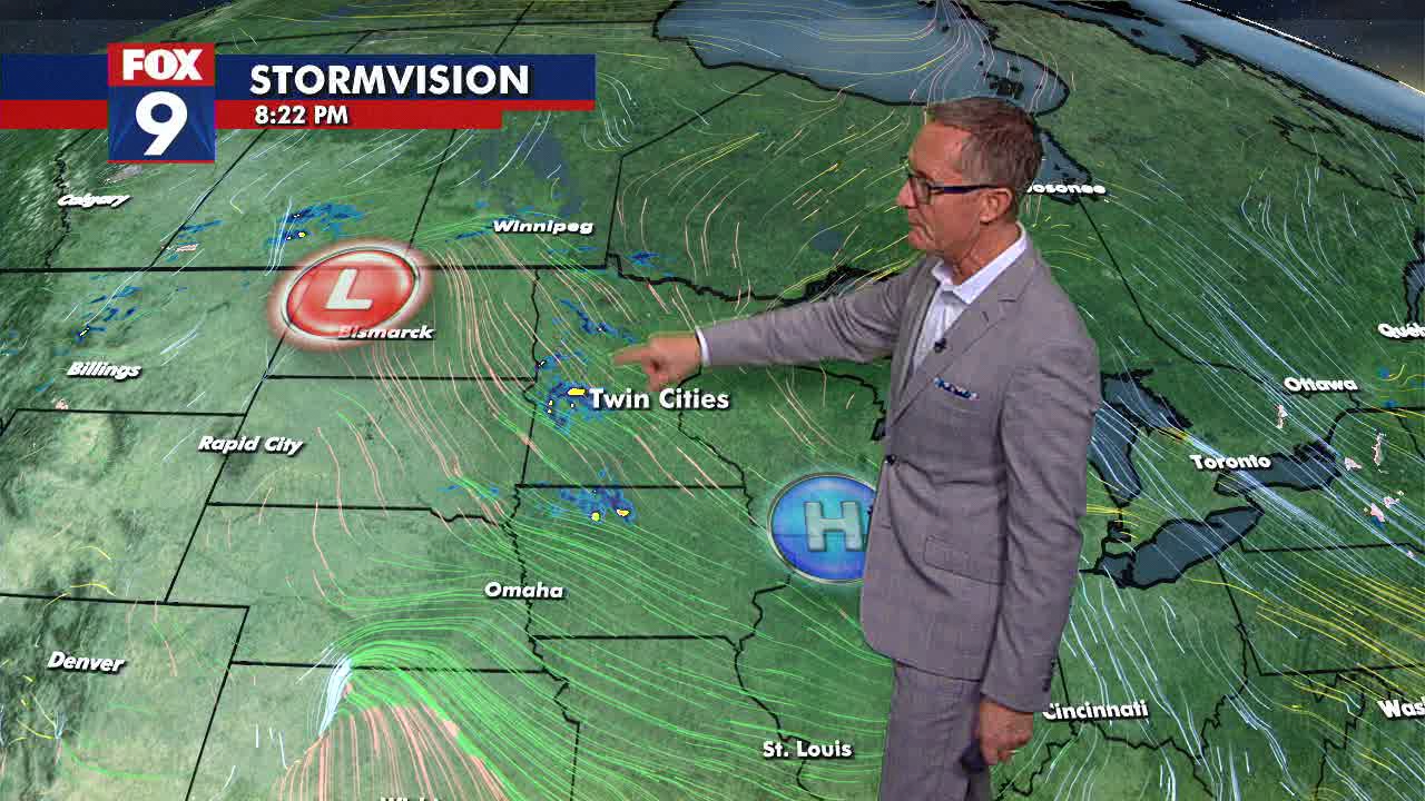 Minnesota weather: Scattered showers overnight