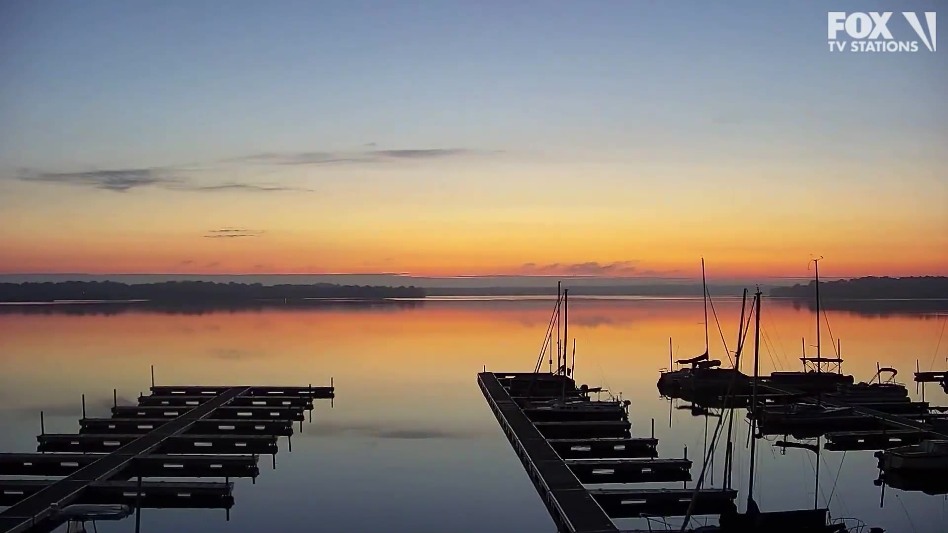 Gorgeous sunrise over White Bear Lake