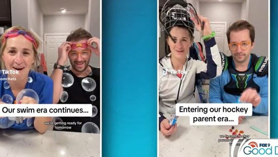 Momchats and Dadchats TikTok duo from MN