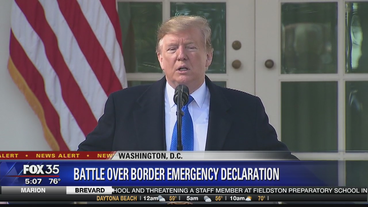 Battle brews over border emergency declaration
