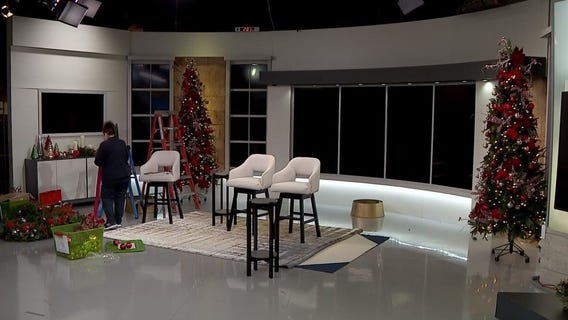 Good Day set gets holiday makeover: Timelapse
