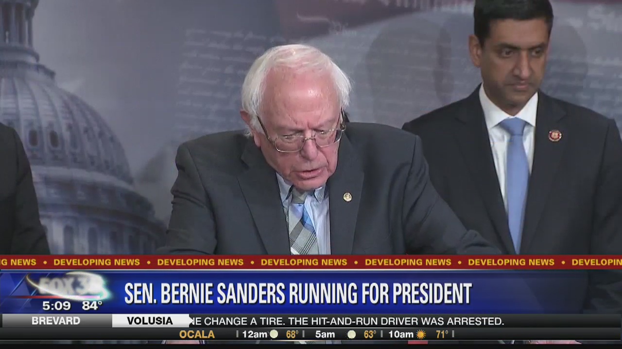 Bernie Sanders joins 2020 presidential race