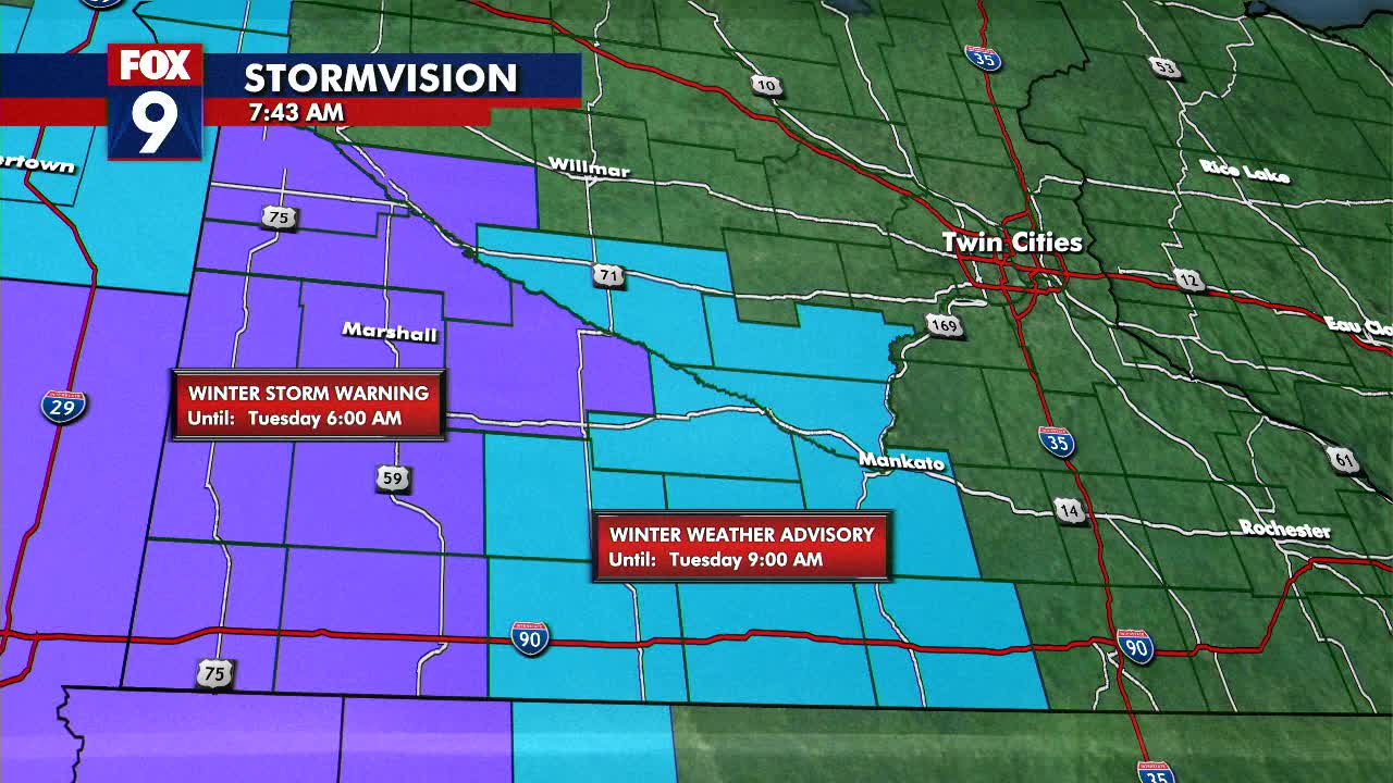 MN weather: Snow for southern MN