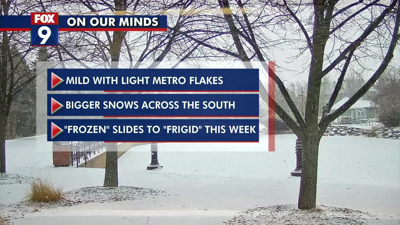 MN weather: Monday's snow forecast