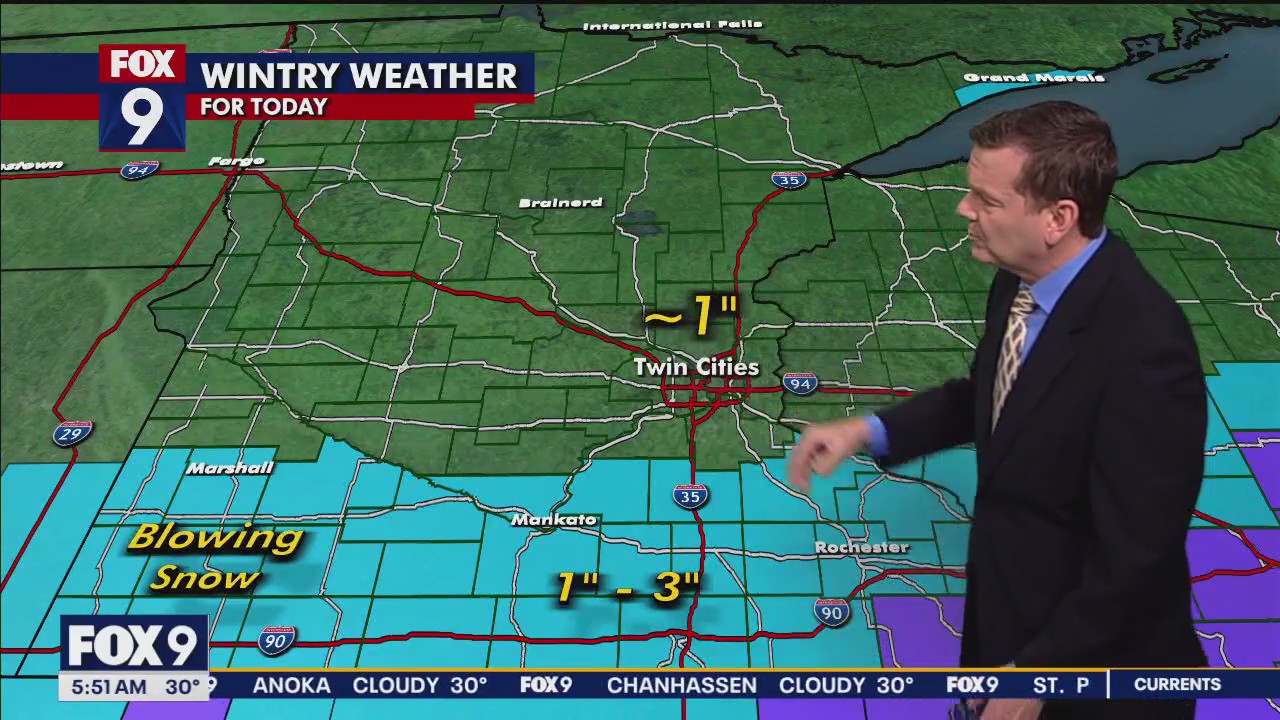 MN weather: Wintry weather continues Tuesday