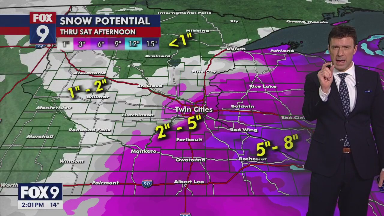 MN weather: Light snow Friday