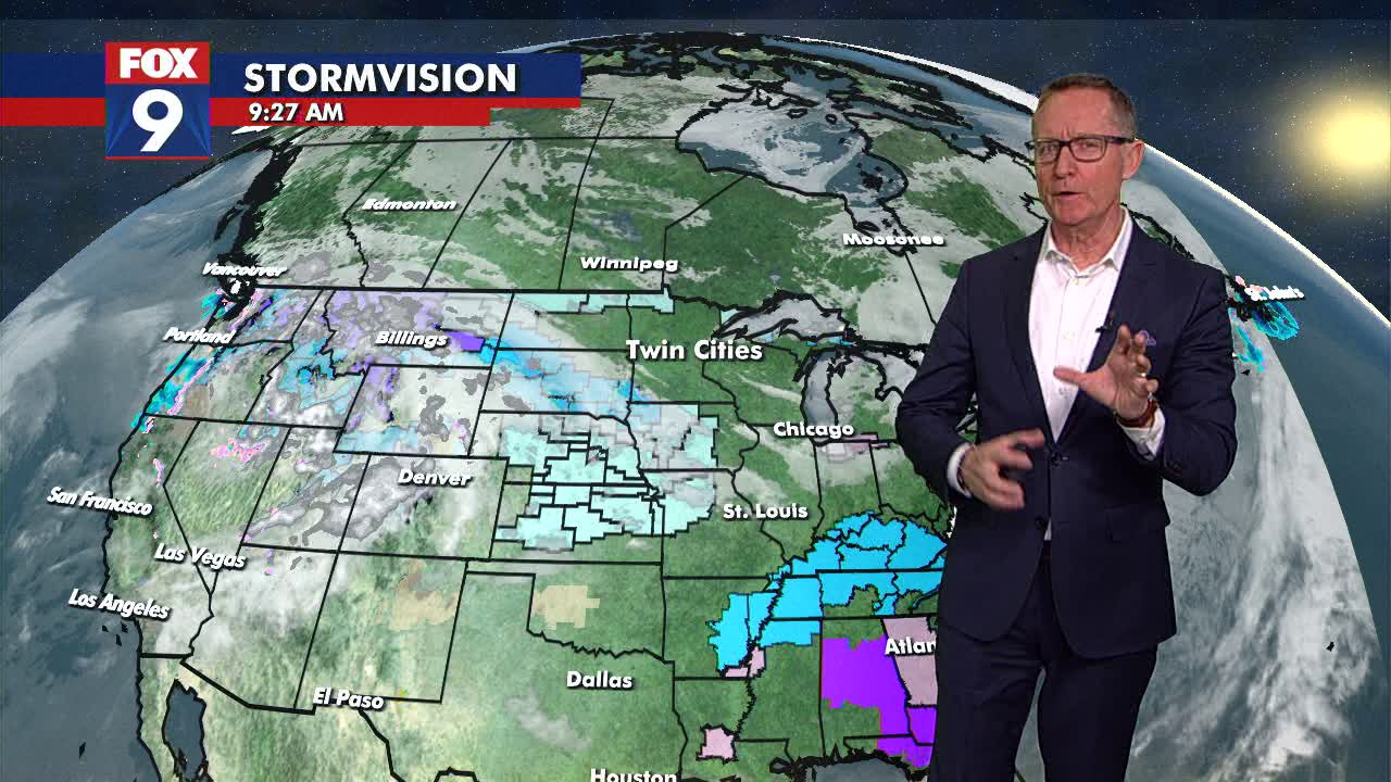 Minnesota weather: Clear here, mess elsewhere