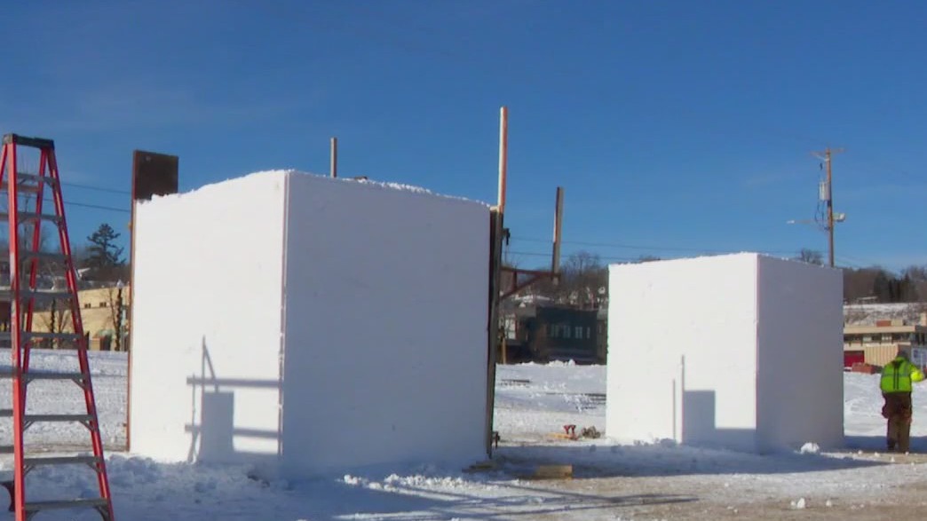Snow Sculpting Championship prep underway