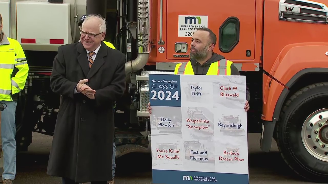 MnDOT Name a Snowplow winners announced [RAW]