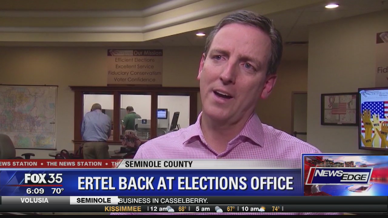 Ertel back at Seminole County elections office