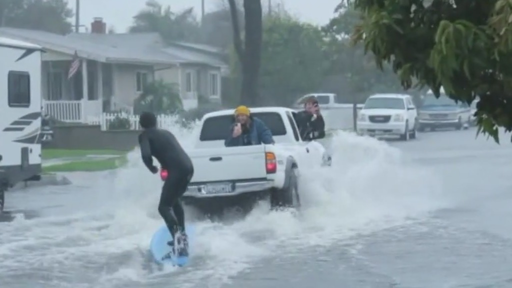 Strong storm pummels California
