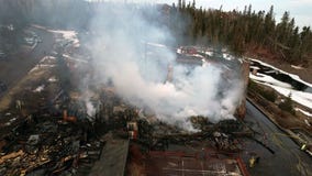 Lutsen Lodge fire: Drone video shows aftermath