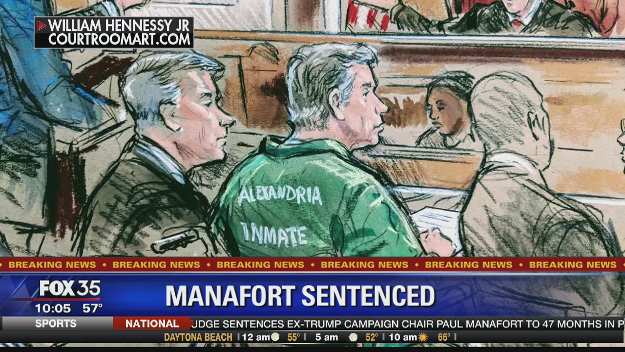 Manafort sentenced to 47 months in prison