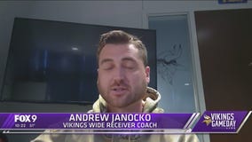 Dawn Mitchell chats with Vikings Wide Receiver Coach Andrew Janocko