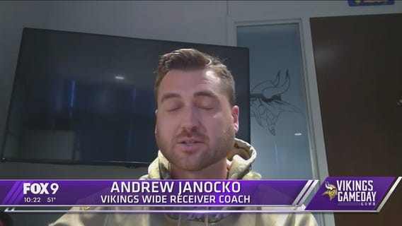 Dawn Mitchell chats with Vikings Wide Receiver Coach Andrew Janocko
