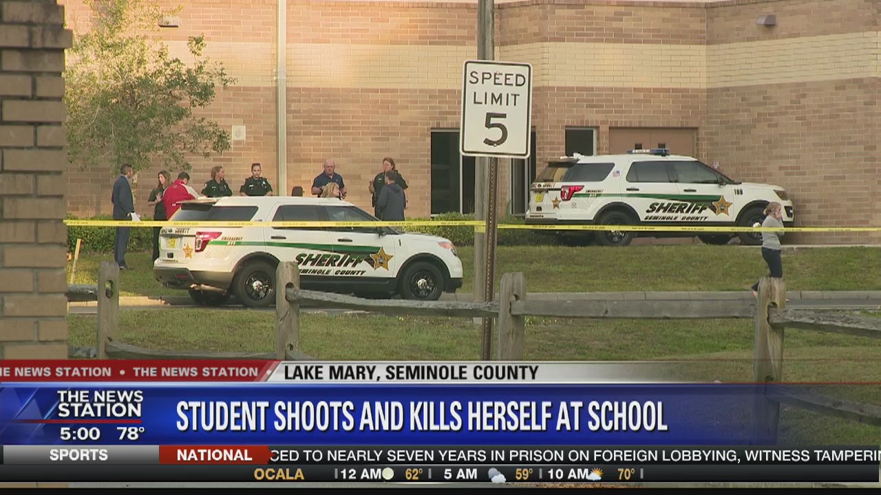 Student shoots and kills herself at Lake Mary High School