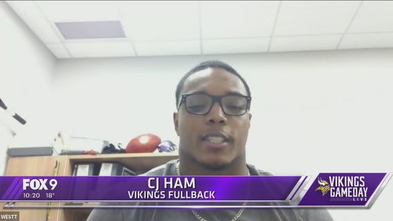 FOX 9 talks with Vikings player CJ Ham ahead of Sunday game