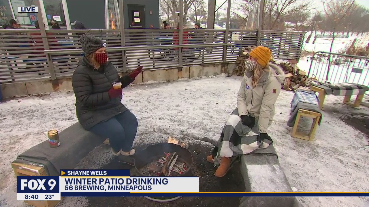 Northeast Brewery with cozy outdoor setup offers beer pricing based on the temperature