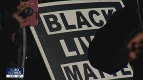 Protesters gather at Minnesota governor's residence ahead of Derek Chauvin trial