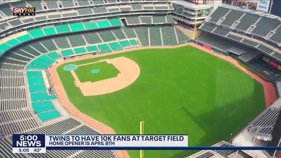 Minnesota Twins can have fans at Target Field at 25% capacity