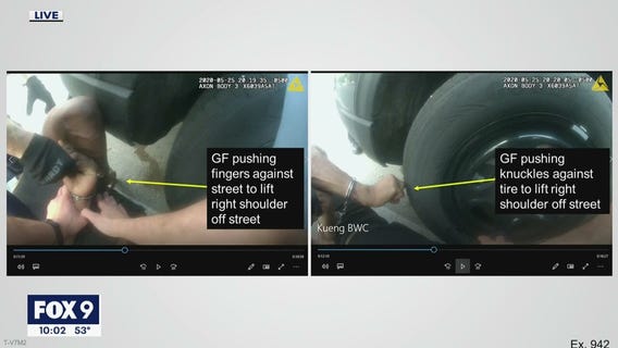 Dr. Tobin: Floyd was trying to breathe with his fingers and knuckles