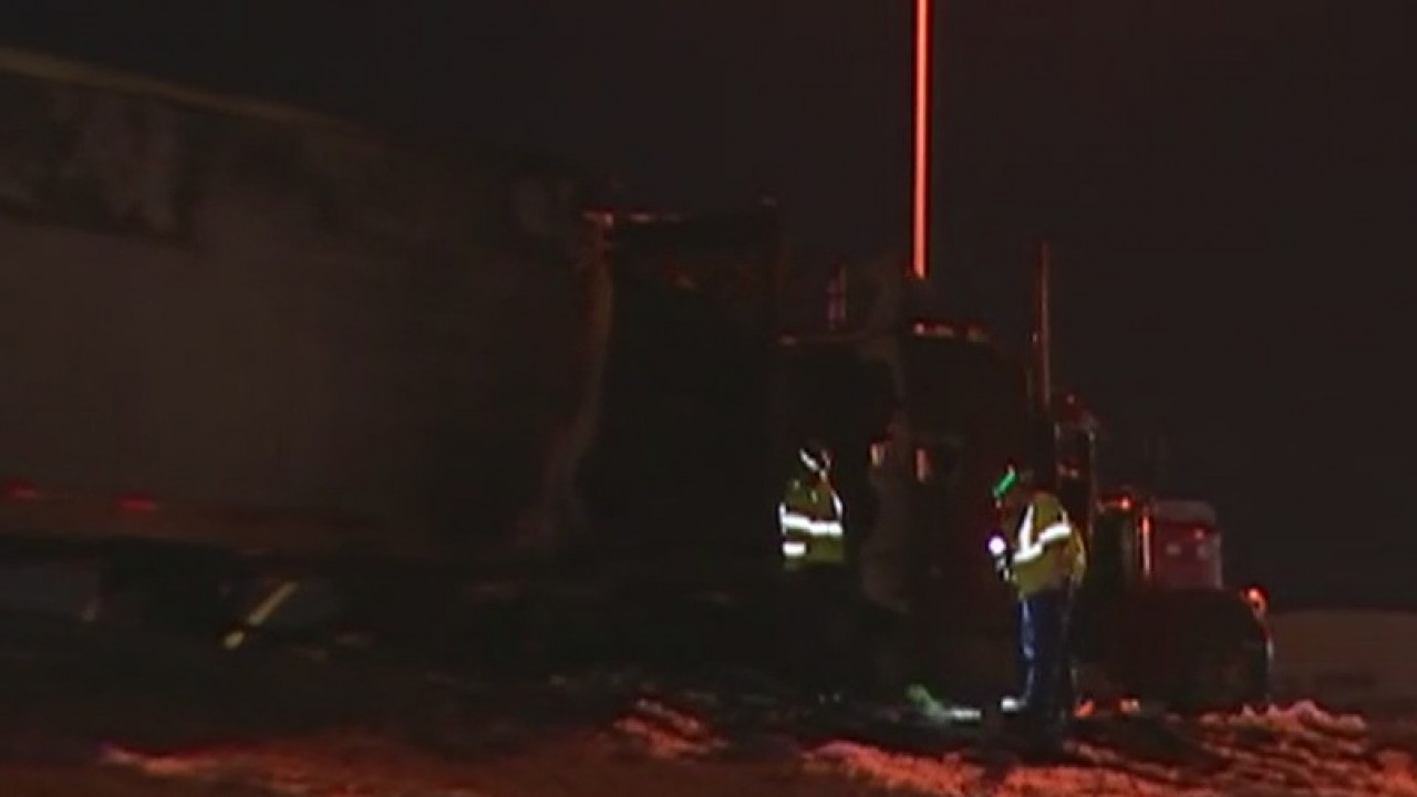 Semi truck fire in Pflugerville