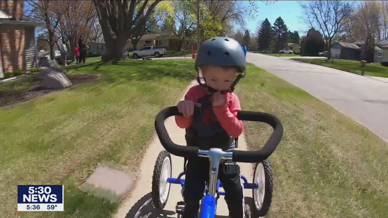 Boy with rare condition receives adaptive bike from Gillette Children?s