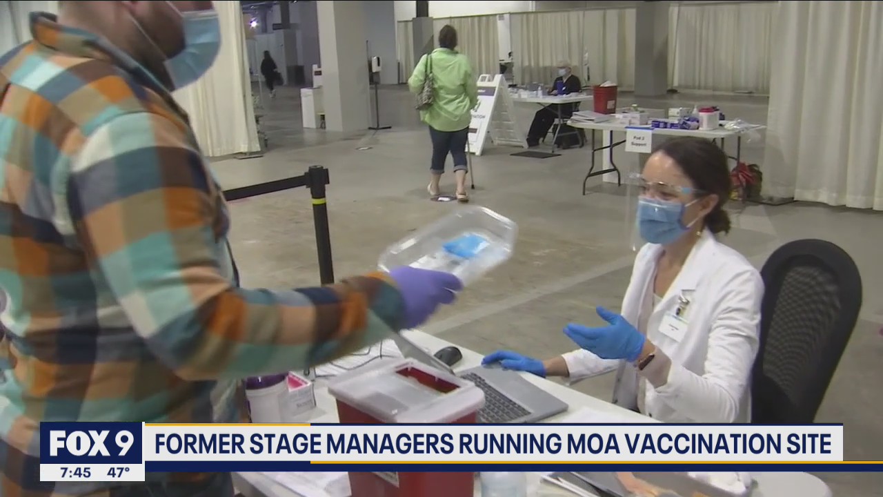 Former stage managers find a new stage directing vaccinations at MOA