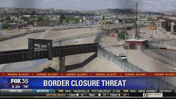Trump threatens closure of border with Mexico