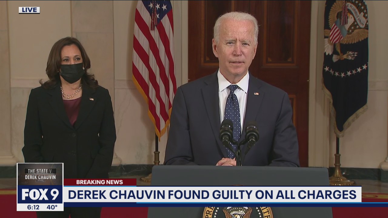 President Joe Biden reacts to Derek Chauvin trial verdict, hopes it is a catalyst for change