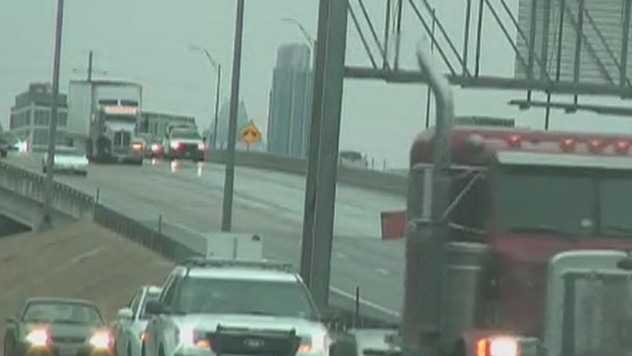 Driving conditions in Central Texas