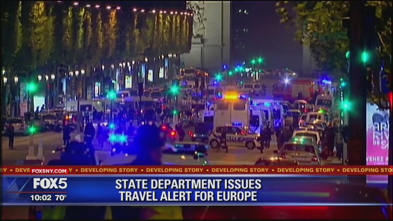 Travel alert for Europe