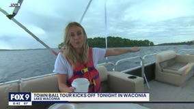 Touring Lake Waconia by boat
