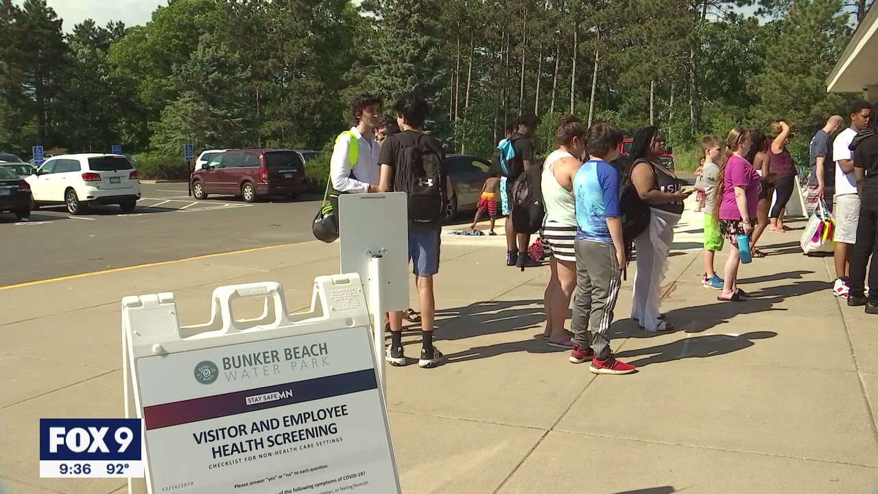 Several people treated for heat issues in long line at Bunker Beach Water Park
