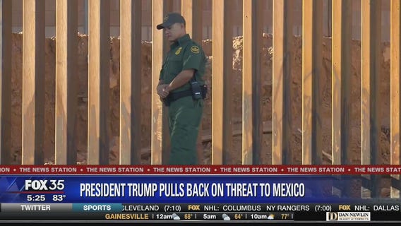 President pulls back on threat to close border with Mexico