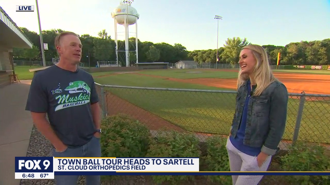 The 20-0 Sartell Muskies v the Sartell Stone Poneys in tonight's FOX 9 Townball match up