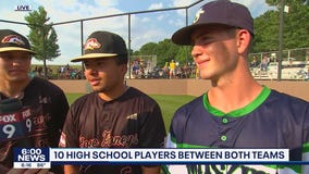 High school connections between rival Town Ball Sartell teams